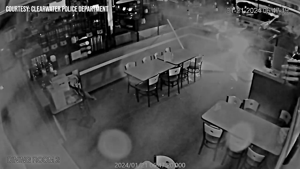 DUI driver crashes through Clearwater restaurant